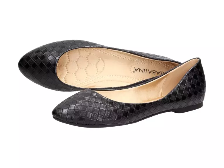 Czarne baleriny, buty damskie Sabatina Bal1