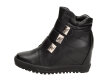Czarne botki damskie, sneakersy Filippo 350/17