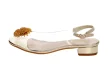 Złote sandały damskie SABATINA 380-16