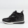 Czarne sneakersy półbuty damskie VINCEZA 10743