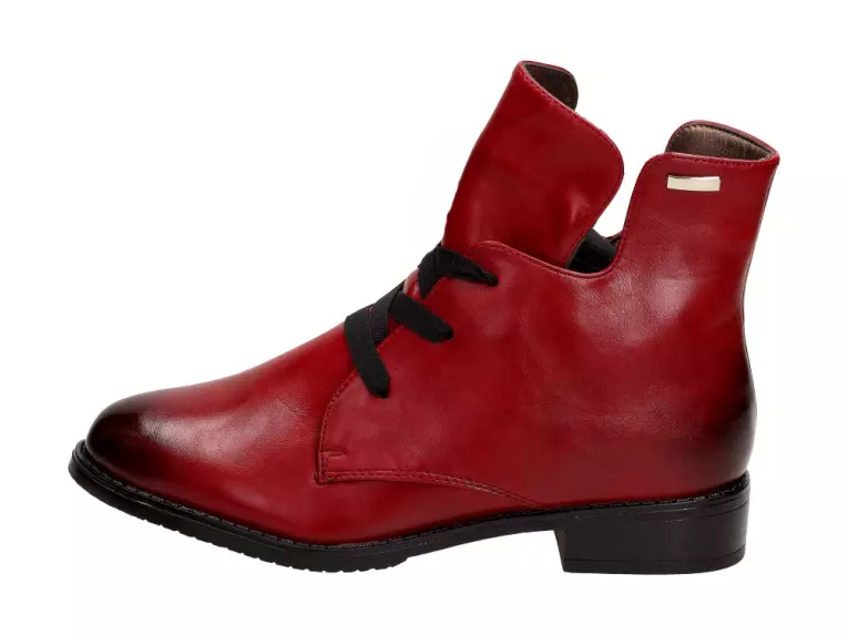 Czerwone botki damskie JEZZI 2026A-6