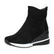 Czarne botki damskie, sneakersy na zimę na koturnie VINCEZA 10835