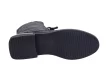 Czarne trapery, botki damskie NAVY DOT 60004