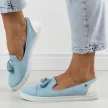 Slip On Błękitne tenisówki damskie Balada B794