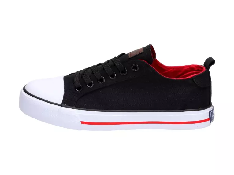 Czarne trampki damskie American Club Lh72