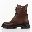 Brązowe skórzane botki damskie na traperze T.Sokolski Z25-345