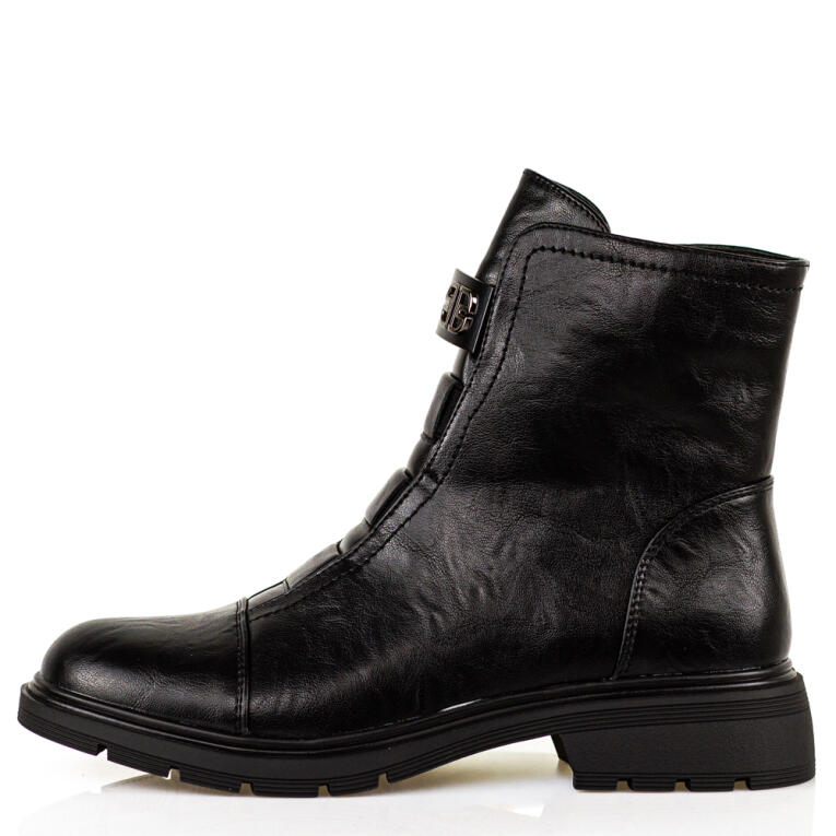 Czarne botki damskie M.Daszyński 2501-9