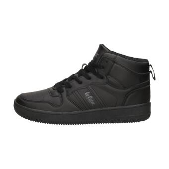 Czarne sportowe buty męskie z eko skóry Lee Cooper 1307m