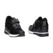Czarne sneakersy, półbuty damskie na koturnie na rzepy POTOCKI 12118