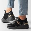 Sneakersy damskie S.BARSKI 94865 BK/BK SKÓRA