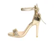 Złote sandały, szpilki damskie Vices 5057-37