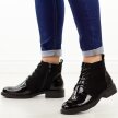 Czarne botki damskie Potocki 12666 bk