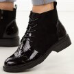 Czarne botki damskie Potocki 12666 bk