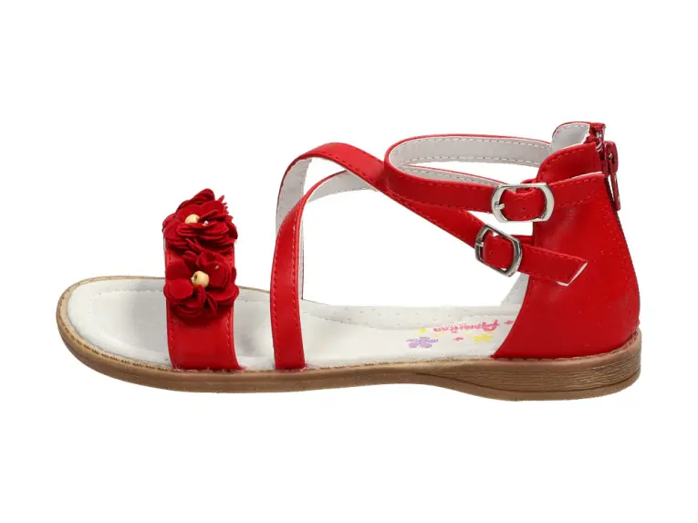 Sandałki, buty dziecięce 12106 Red