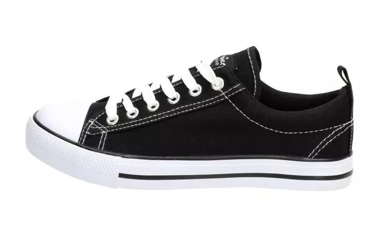 Czarne trampki damskie American Club Dsln01 Bz