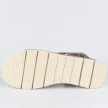 Platynowe skórzane sandały damskie na koturnie MUYA 422400