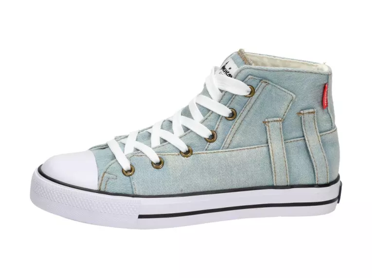 Jeansowe trampki damskie American Club Nj06-2