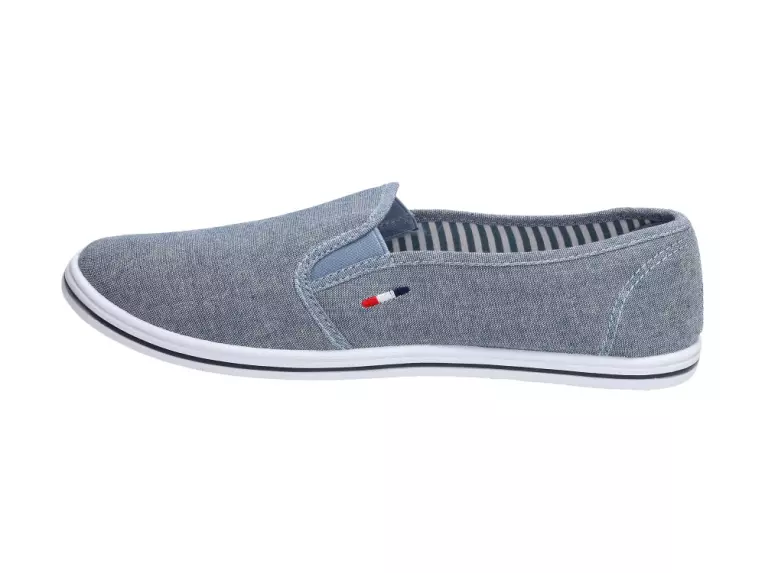Slip On Niebieskie trampki damskie Wishot 066