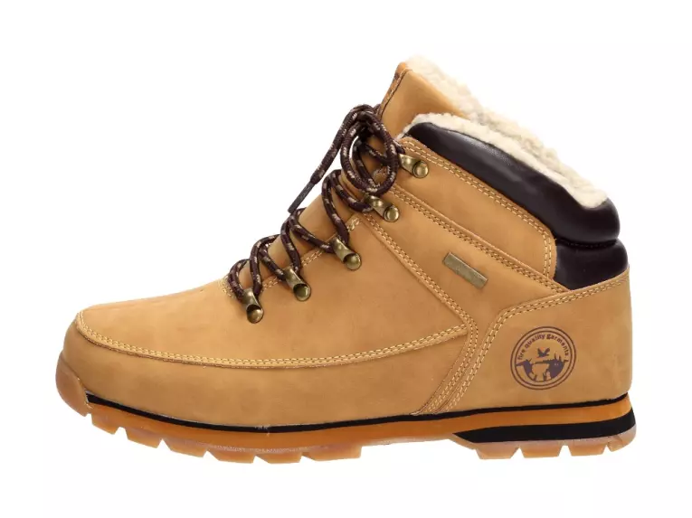 Camelowe trapery męskie American Club Es39