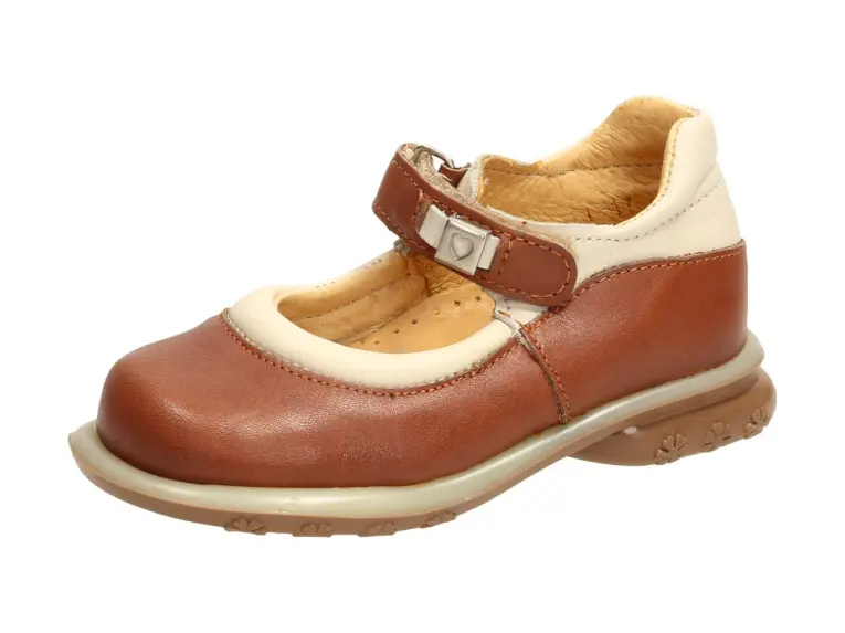 Balerinki, buty dziecięce Krimaso 9411 Brąz