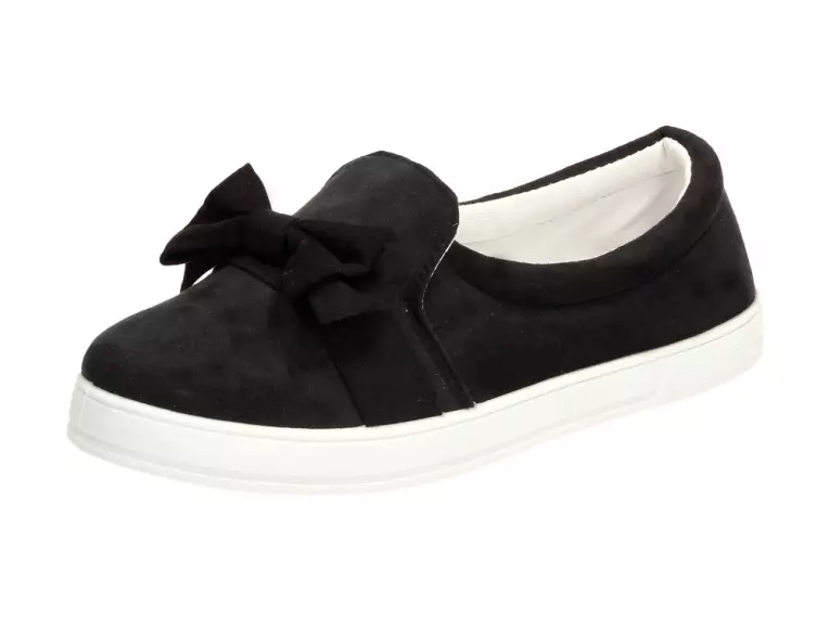 Slip On Czarne tenisówki damskie Balada B781-1