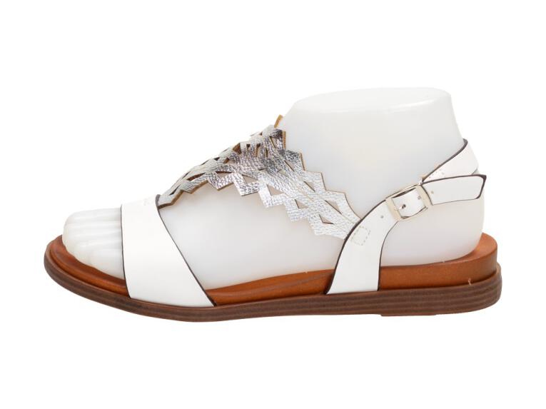 Białe sandały damskie SERGIO LEONE SK035