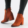 Botki damskie na obcasie VINCEZA 10620 CAMEL