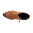 Botki damskie na obcasie VINCEZA 10620 CAMEL