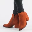 Botki damskie na obcasie VINCEZA 10620 CAMEL