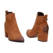 Botki damskie na obcasie VINCEZA 10620 CAMEL