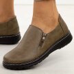 Khaki półbuty damskie Potocki 90352
