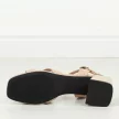 Beżowe sandały damskie na obcasie Vinceza 62109