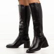 Czarne skórzane kozaki damskie T.Sokolski Z25-222