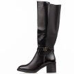 Czarne skórzane kozaki damskie T.Sokolski Z25-222