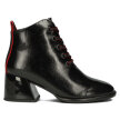 Czarne lakierowane botki damskie na obcasie FILIPPO DBT3110/22 BK BK