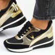 Sneakersy półbuty damskie POTOCKI 10574A BK/GL