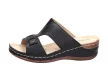 Czarne klapki, buty damskie Sabatina 14401