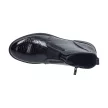 Czarne botki damskie SERGIO LEONE BT400 LAKIER KROKODYL