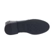 Czarne botki damskie SERGIO LEONE BT400 LAKIER KROKODYL