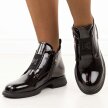 Czarne lakierowane botki damskie Filippo Dbt7383/25