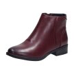 Bordowe botki damskie SABATINA DM21-202