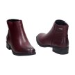 Bordowe botki damskie SABATINA DM21-202
