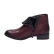 Bordowe botki damskie SABATINA DM21-202