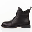 Czarne skórzane botki damskie DiA 52-026