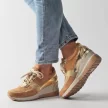 Beżowe sneakersy półbuty damskie VINCEZA 10649