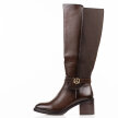 Brązowe skórzane kozaki damskie T.Sokolski Z25-222