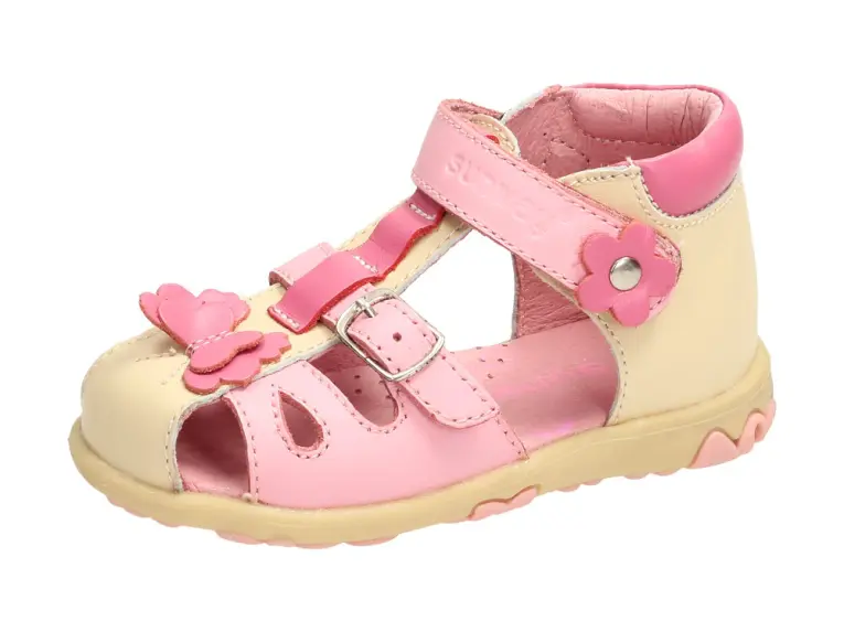 Sandałki,buty dziecięce Sunway 1a1080 Róż/beż