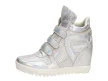 Srebrne sneakersy damskie, botki Wishot Bt169
