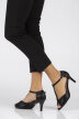 Czarne sandały damskie na szpilce z zakrytą piętą FILIPPO DS1360/22