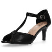 Czarne sandały damskie na szpilce z zakrytą piętą FILIPPO DS1360/22